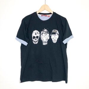 John Players Black graphic print T-shirt